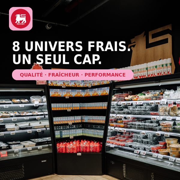 Les rayons frais du Delhaize Mozart à Uccle : huit univers à gérer avec un même objectif de qualité, de fraîcheur et de performance commerciale.