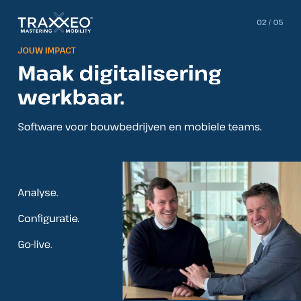 Als Project Manager bij Traxxeo begeleid je de implementatie van workforce management software, van procesanalyse en configuratie tot opleiding en go-live bij klanten.